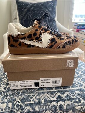 Dolce Vita Notice Stitch in Dark Leopard Calf Hair, 7
